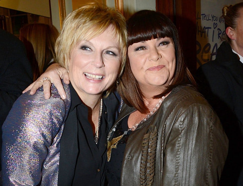 Dawn French tweets about pillow bra for cleavage wrinkles