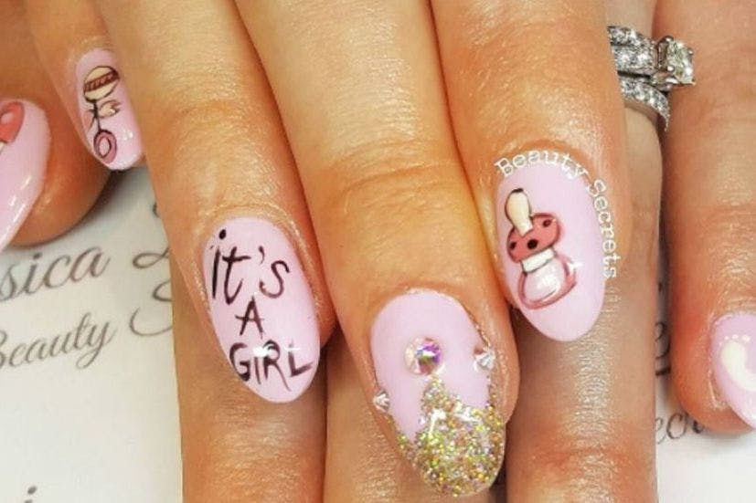 Gender Reveal Nail Art Is Now A Thing