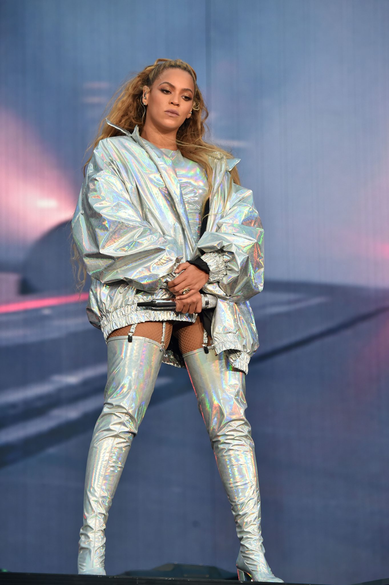 beyonce thigh high boots