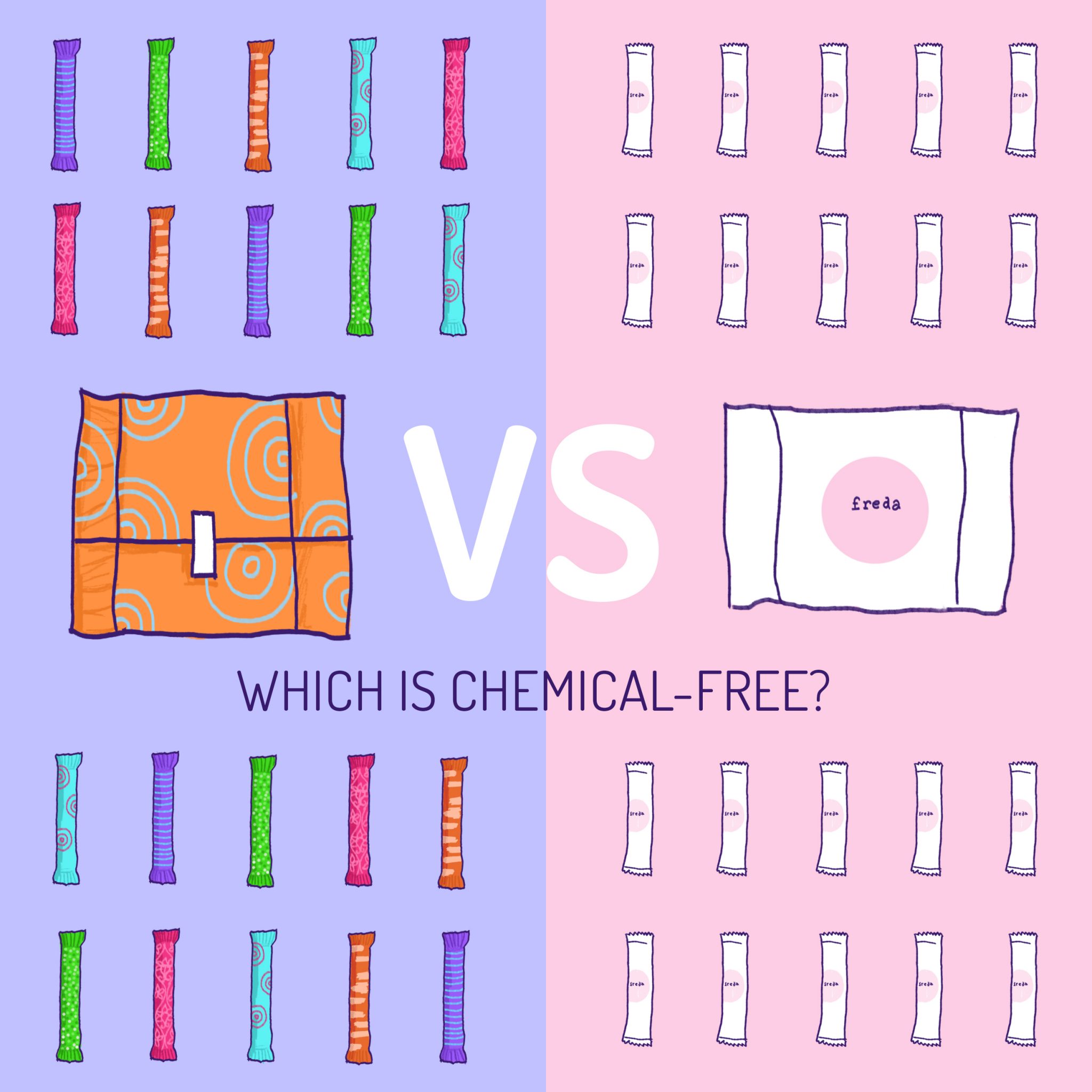 chemical free pads brands