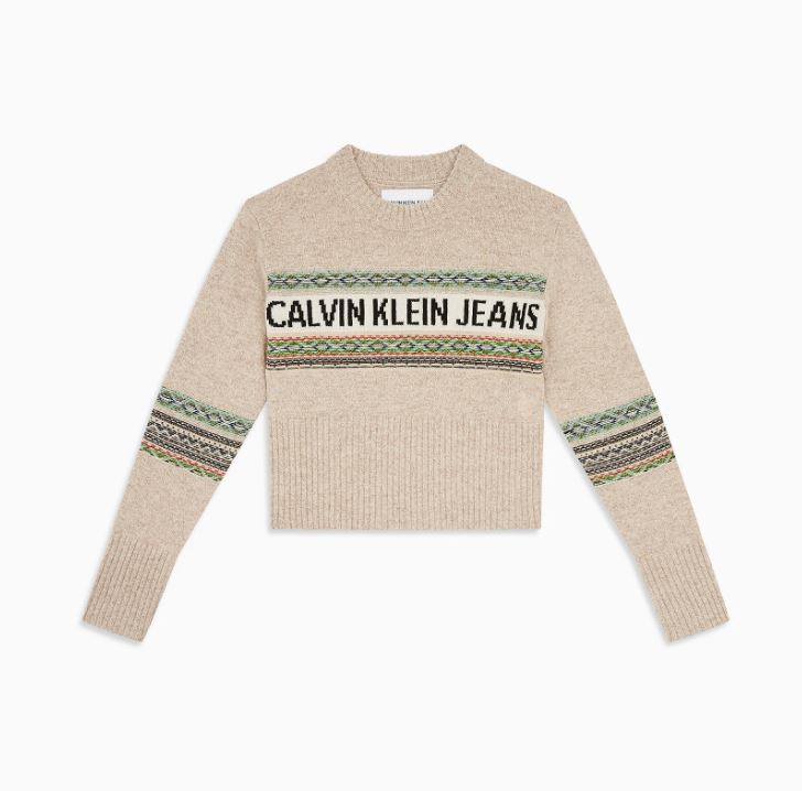 calvin klein christmas sweater