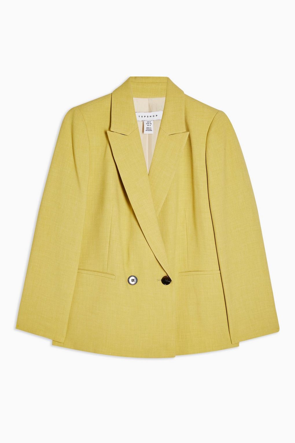 topshop lime suit