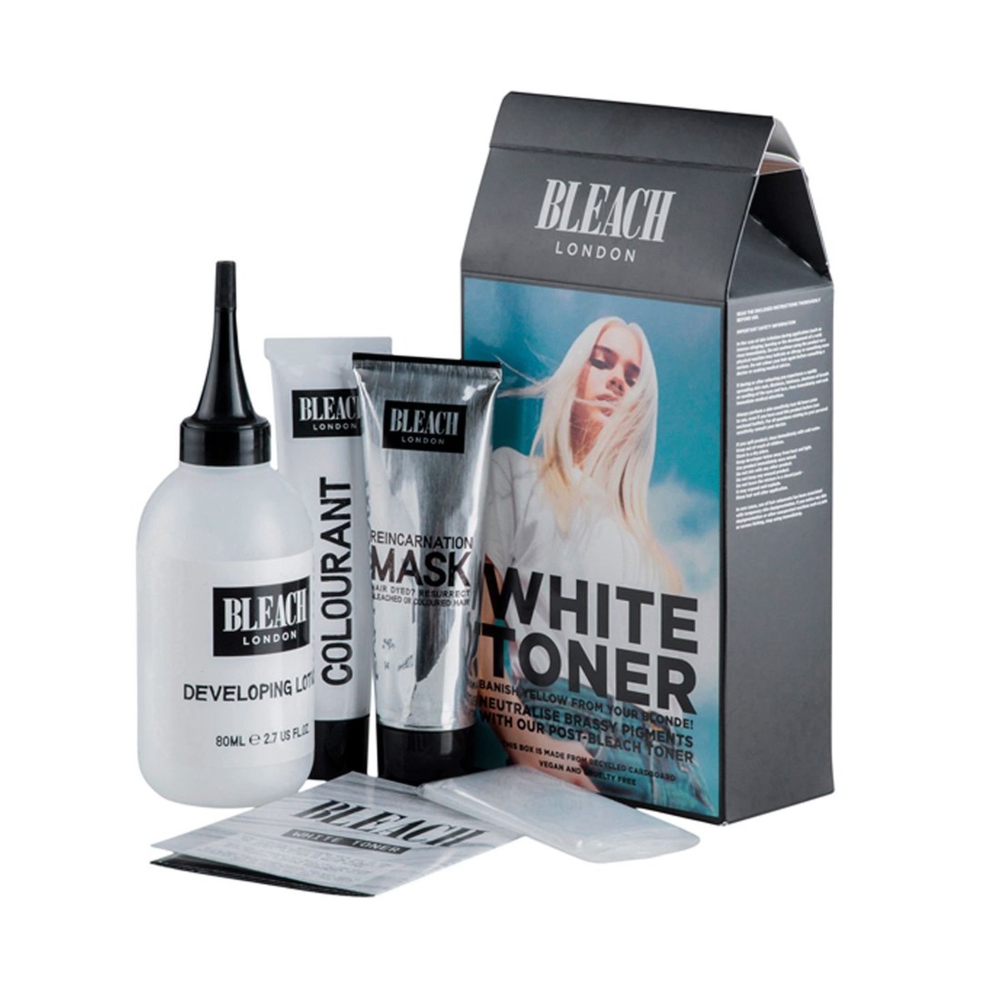 Dark Hair Rinse Platinum Blonde Hair Toner Products   Bleach London White Toner Kit Platinum Dye 