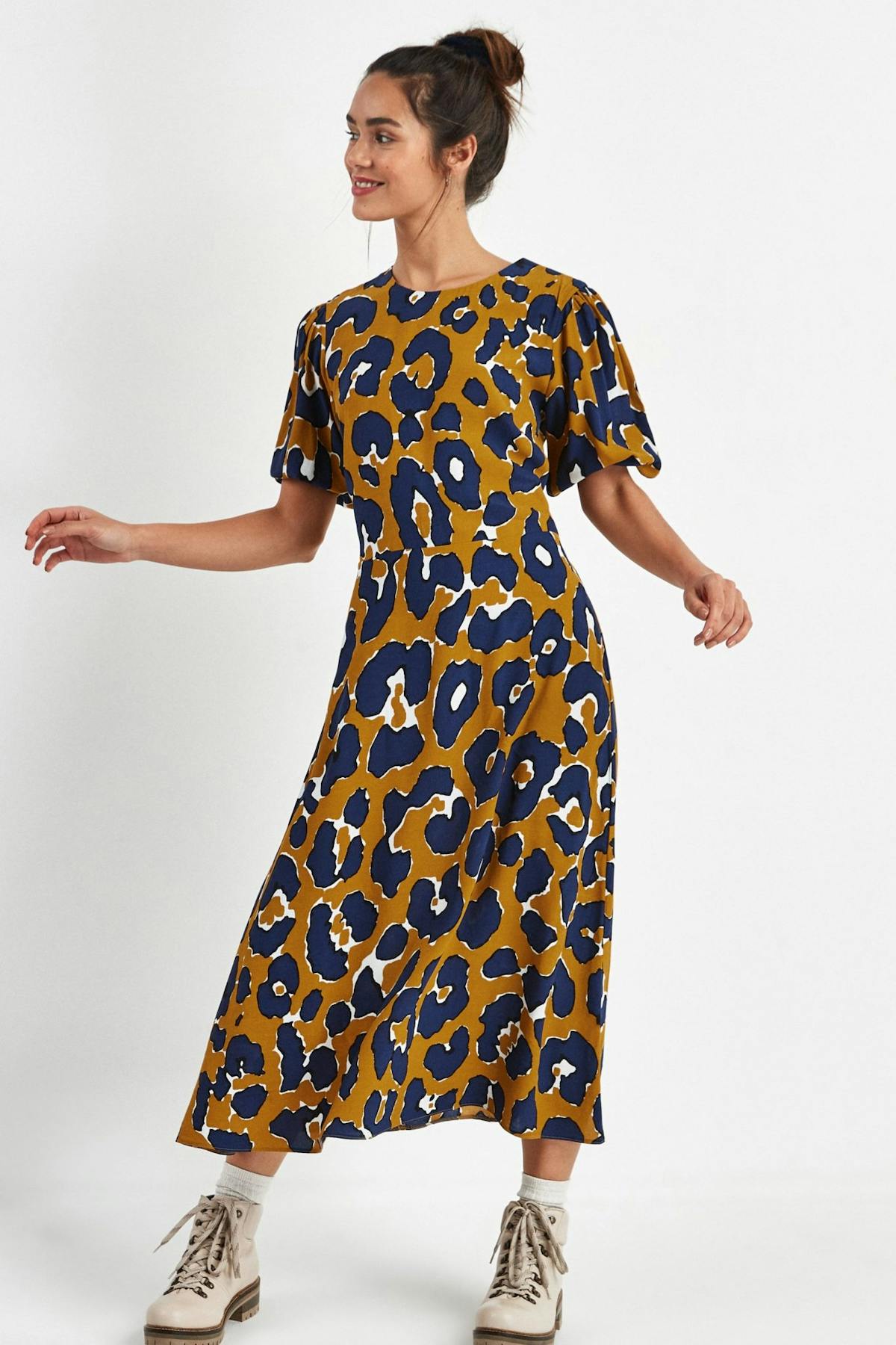 Download Leopard Print Midi Dresses Midi Knee Length Dresses