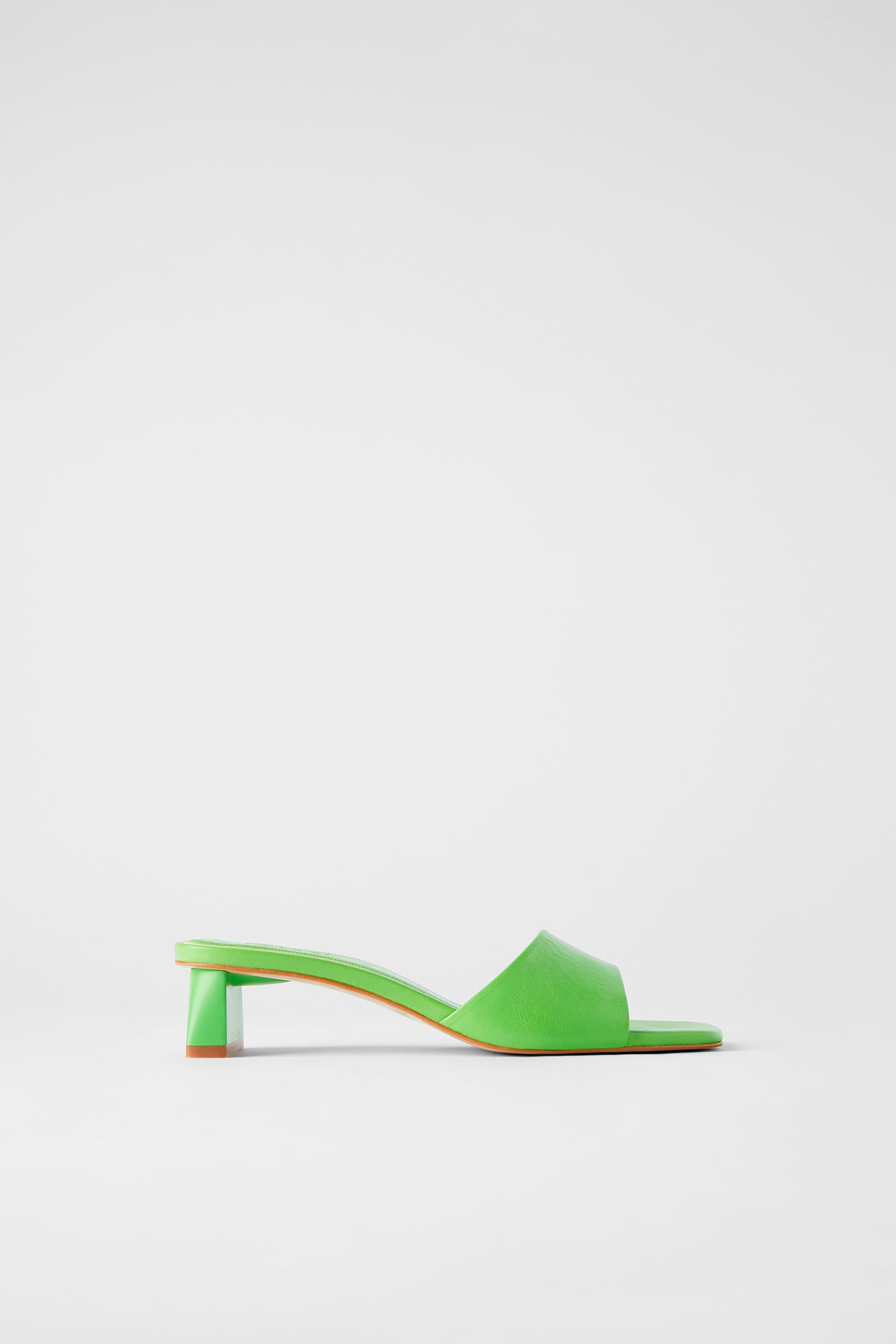 zara lime green shoes
