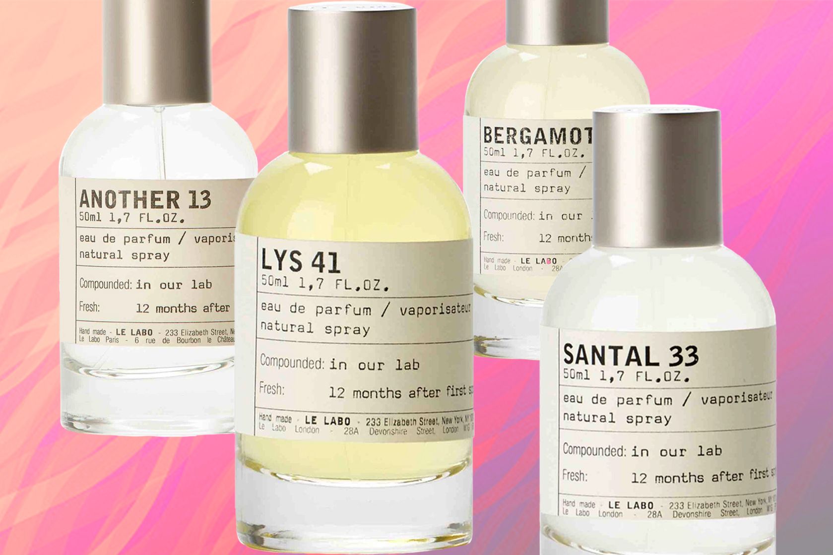 Le Labo Santal 33 на прозрачном фоне