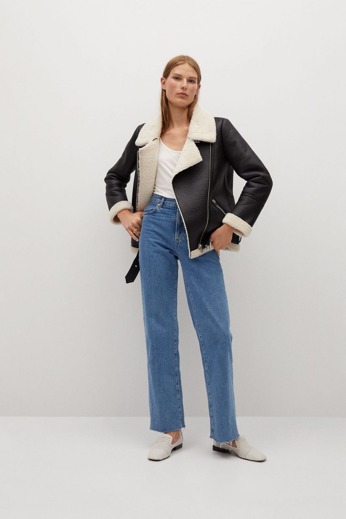 women's aviator jacket zara