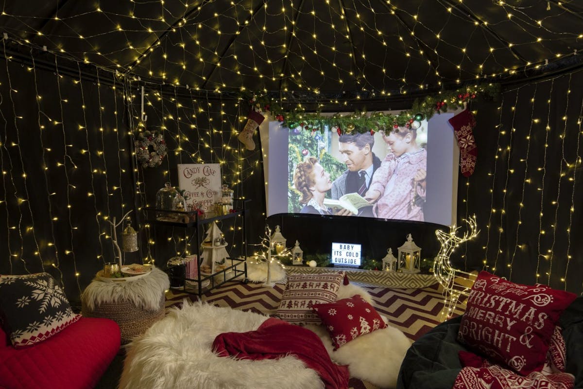 Make an at-home cinema for a magical festive film night