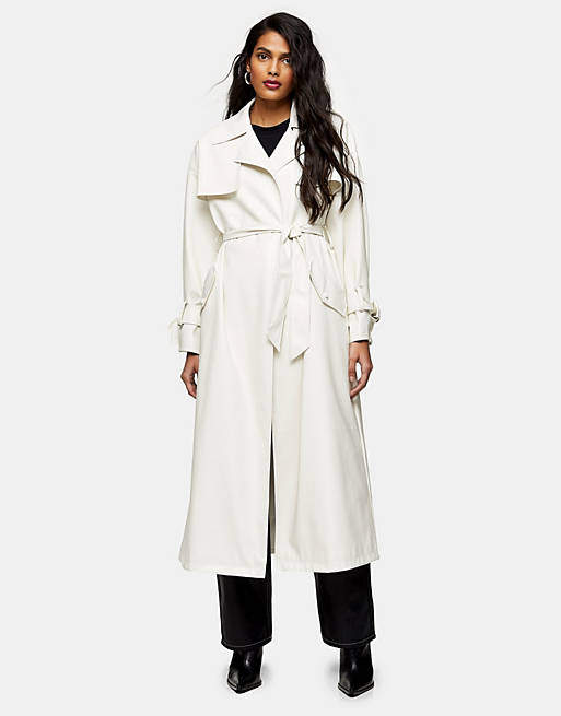 leather trench coat topshop