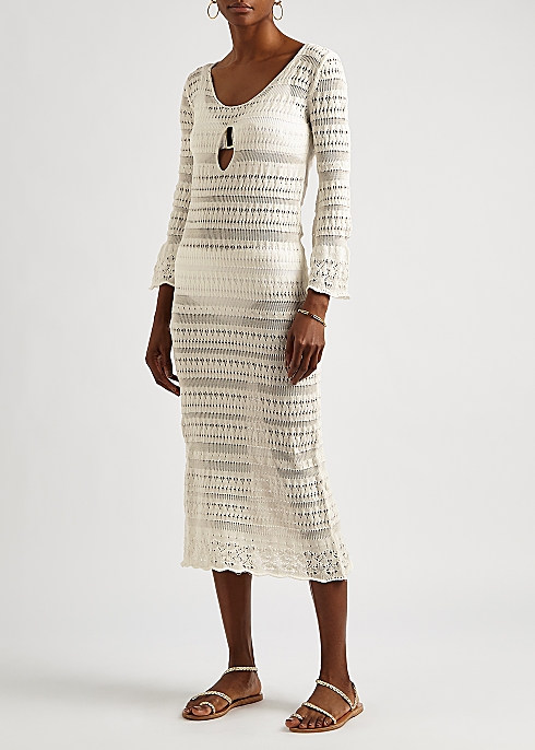 white crochet dress uk