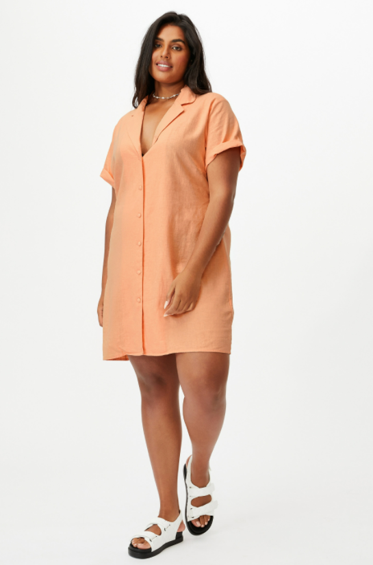 orange dress cotton on