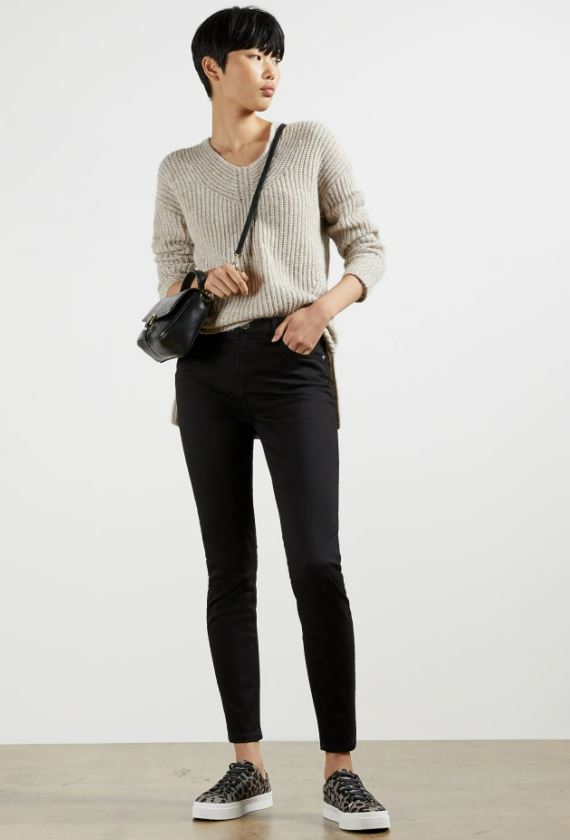 smart black skinny jeans