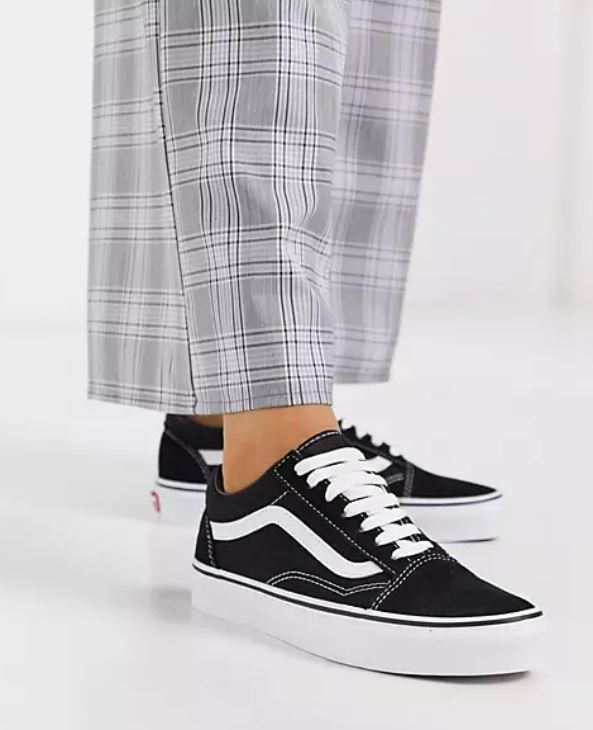 ladies black dress trainers