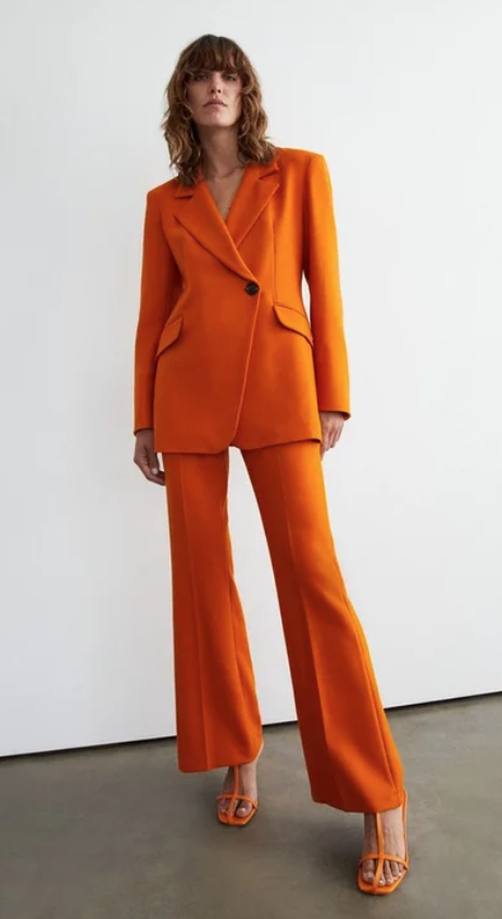 wide leg trouser suit womens