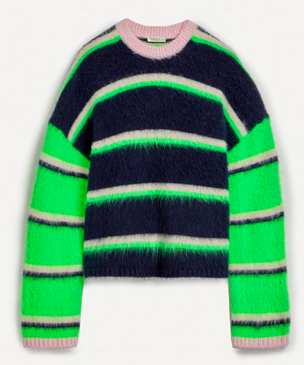 FETICO STRIPE RIB KNIT JUMPER 長袖リブニット-